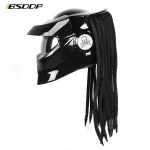 Predator Fiber glass Motorcycle Helmet Full Face Iron Warrior Man unique stylish flip up Helmet moto with LED spotlight